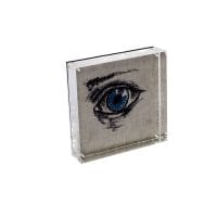 Embroidered eye amulet