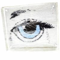 "Protective eye" b&w charm